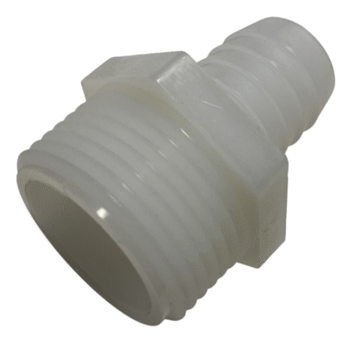1" male thread x 19mm (3/4") Barb
