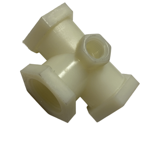 3/4" equal tee with 1/4" gauge port