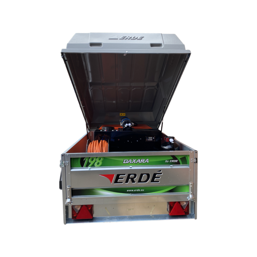 Window Cleaning Trailer Open