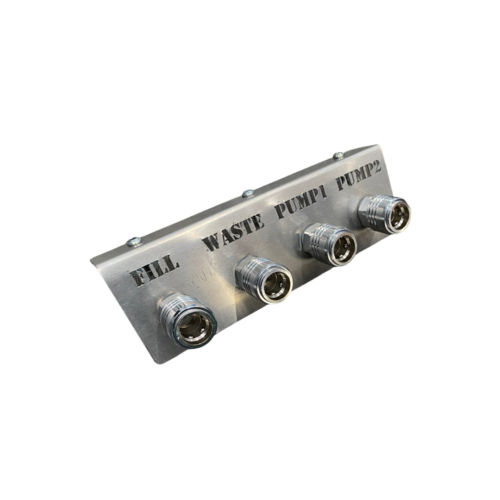 Window Cleaning Van Port Plate - Stainless Steel