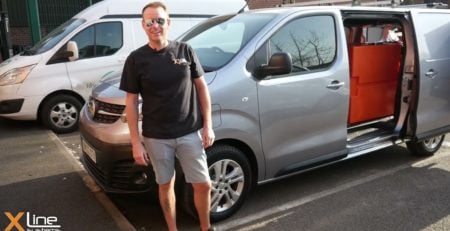 electric window cleaning van video