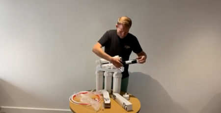 How to setup a water filter
