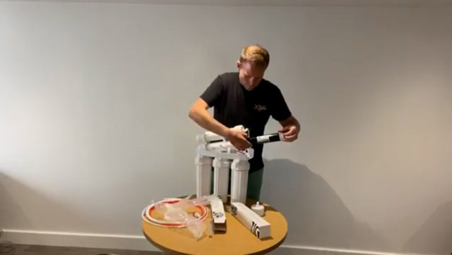 How to setup a water filter