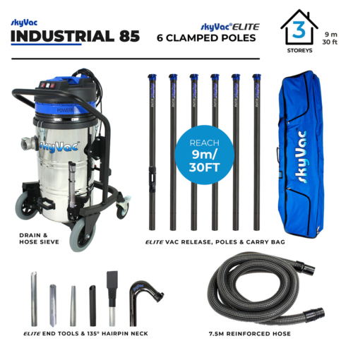 skyVac® Industrial 85 Gutter Vacuum