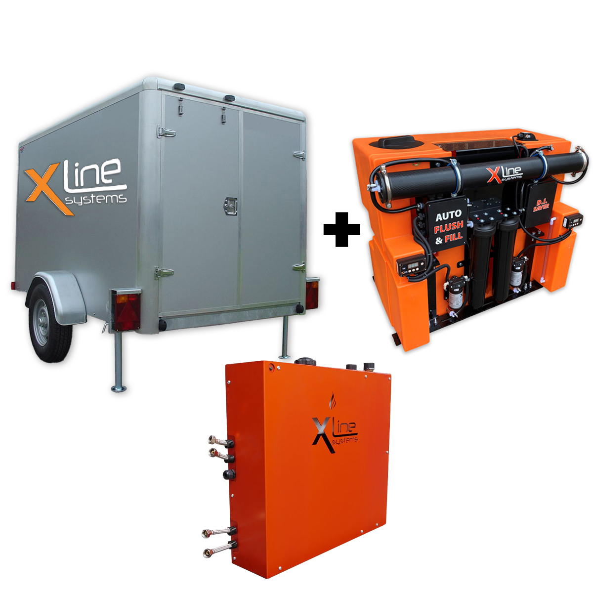 Xline 750ltr 2 Man Pure Hot Water Window Cleaning Trailer Xline Systems