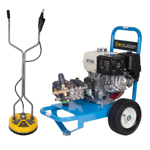 Petrol Pressure Washer + 18″ Flat Surface Cleaner - 21 LPM - 200 Bar
