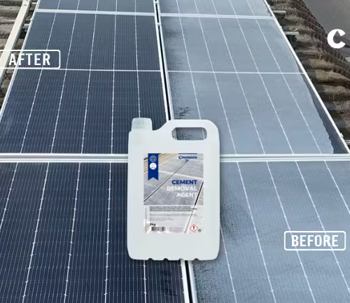 Cement Removal Agent for Solar Panels