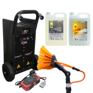 Solar Cleaning Chemical Applicator Pole System
