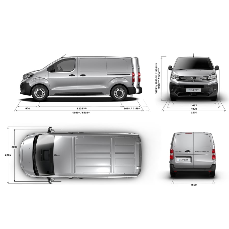 Peugeot Expert Van Dimensions