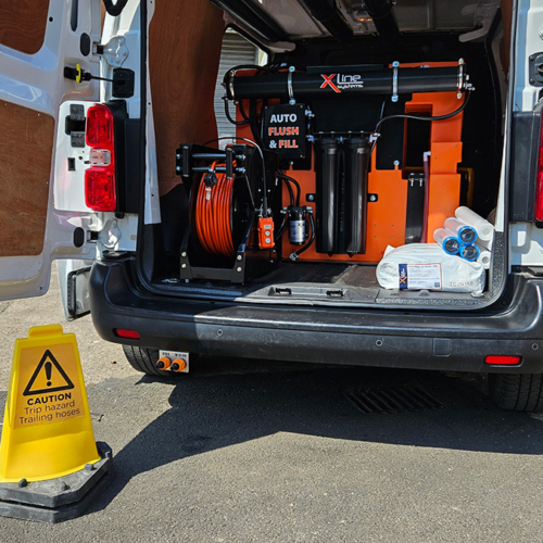 SkyHigh Franchise Cleaning Van by Xline Systems