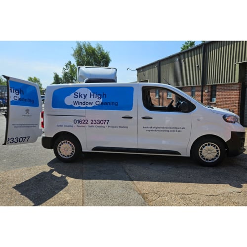 SkyHigh Window Cleaning Van