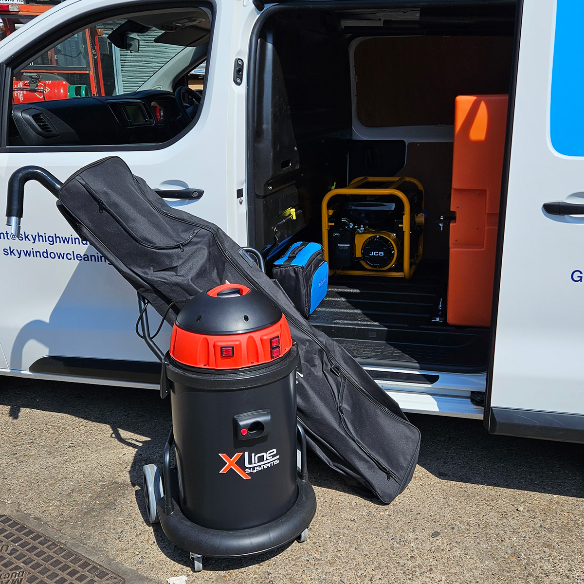 SkyHigh Window Cleaning Van