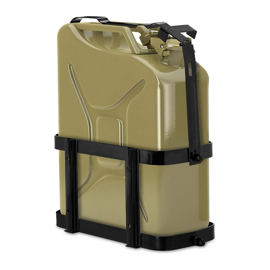 Jerry Can Holder 20L Fuel Canister Carrier, Lockable Metal Cage