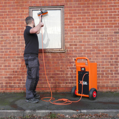 Xline Window Cleaning Trolley in Use