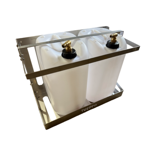 Twin 25LTR Stainless Steel Lockable Cage